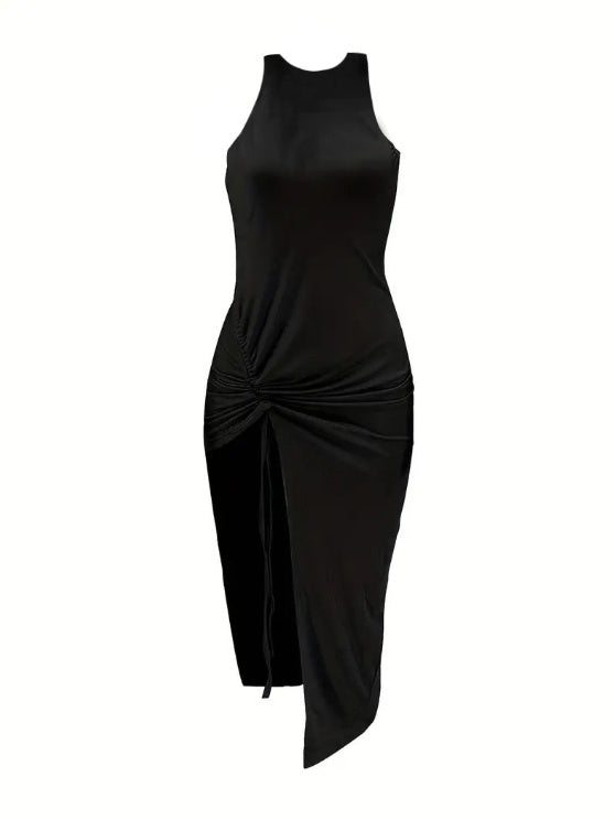 Solid Color Off Shoulder Hip Hugging Dress